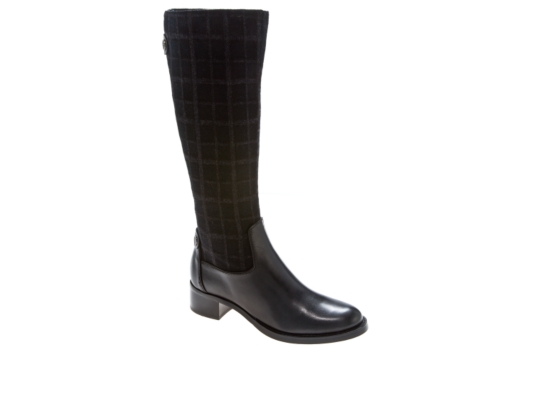 Etienne Aigner Vira Li Leather and Fabric Riding Boot