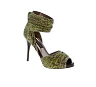 SM Luxe Dame Pleated Reptile Platform