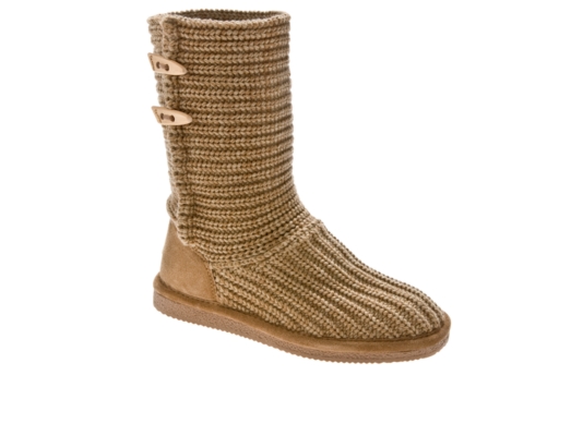 Bearpaw Crochet Knit Sweater Bootie