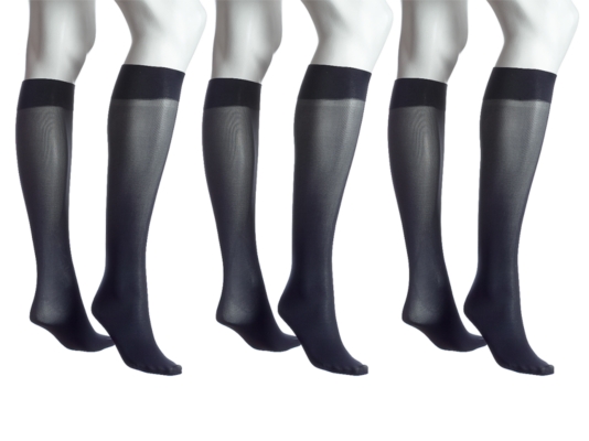 Nine West Opaque Knee Sock, 3 Pack