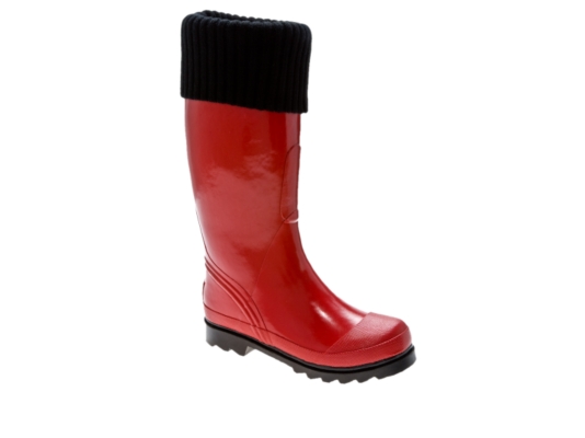 Cougar Cutie Pie Knit Cuff Rain Boot