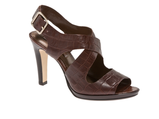 Bandolino Zylonna Leather Peep Toe Sandal