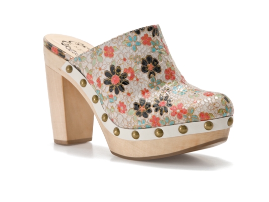 N.Y.L.A. Bianca Clog - DSW :  light blue peach beige white
