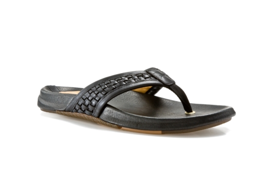 Sperry Gold Men's Woven Leather Flip Flop