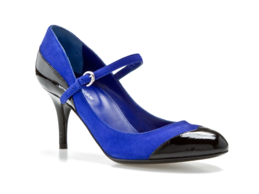 Sergio Rossi Patent & Suede Mary Jane