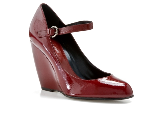 Sergio Rossi Patent Mary Jane Wedge