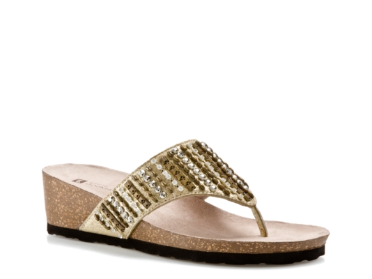 White Mountain Crafted Beaded Sandal