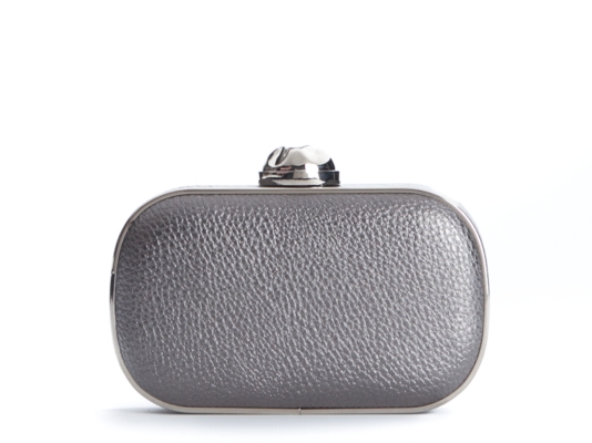 Lulu Townsend Retro Metallic Box Clutch