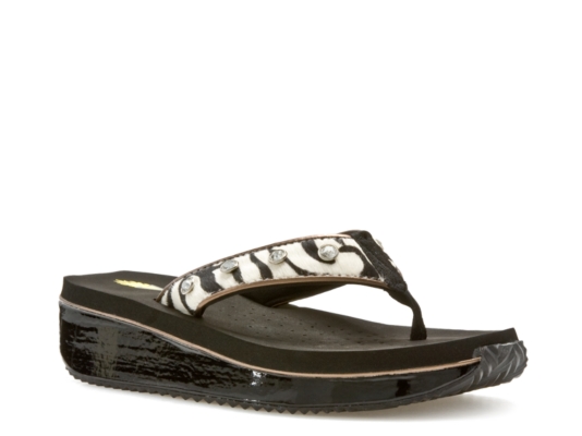 Volatile Trixxy Zebra Flip Flop | DSW