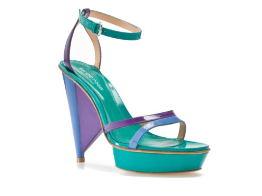 Sergio Rossi Ankle Wrap Platform Sandal