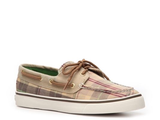 womens plaid sperry top sider