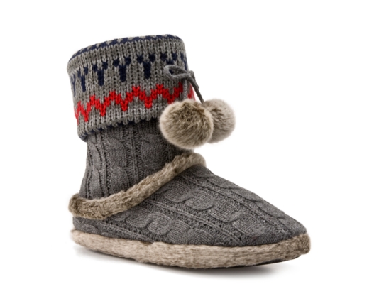 Dearfoams Fair Isle Bootie Slipper