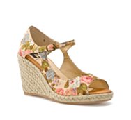 BC Footwear Hammock Floral Wedge Sandal