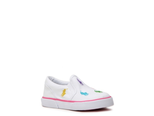 Ralph Lauren Polo Girls' Bal Harbour Infant & Toddler Sneaker