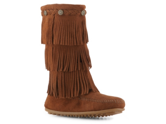 Minnetonka 3 Layer Fringe Girls' Toddler & Youth Boot