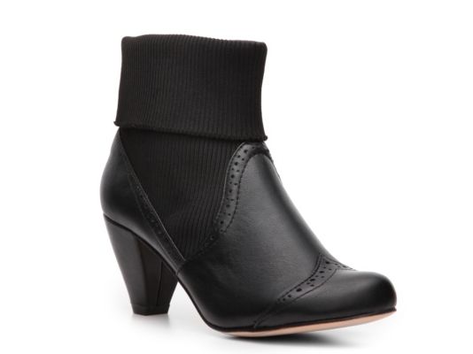 dsw black platform booties