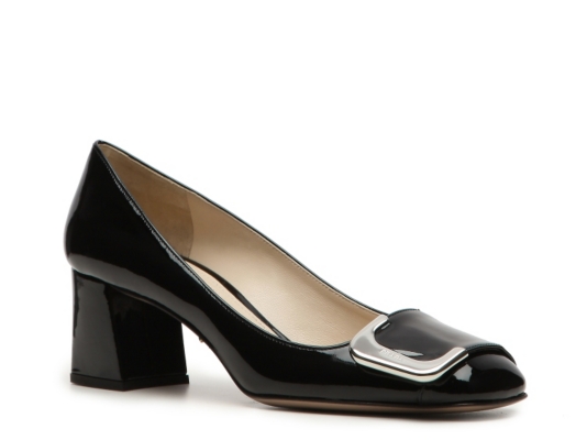 Prada Square Toe Patent Pump