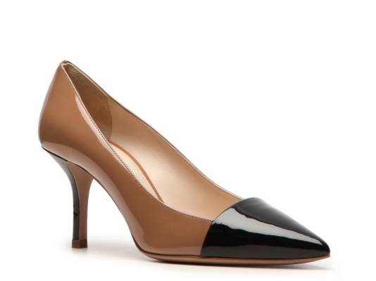 Prada Two Tone Patent Pump