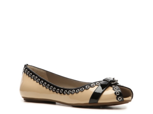 Marc by Marc Jacobs Patent Leather Grommet Flat