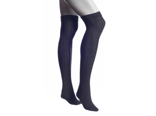 SM Ribbed Sweater Over The Knee Sock