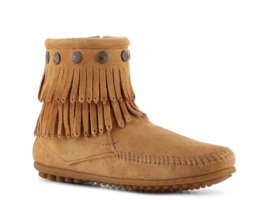 Minnetonka Double Fringe Bootie