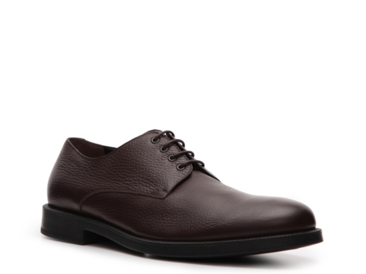 A. Testoni Plain Toe Pebbled Oxford