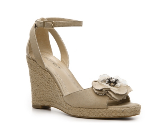 Ellen Tracy Cain Wedge Sandal