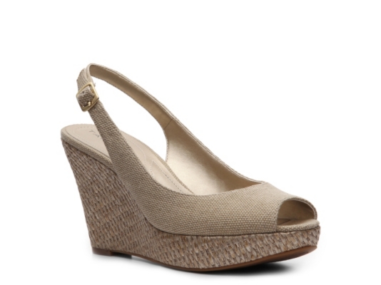 Tahari Taylor Raffia Wedge Sandal