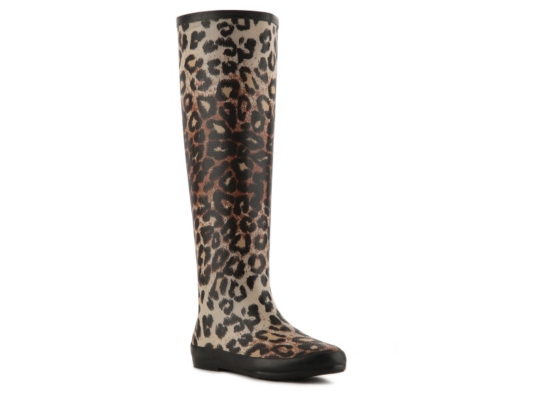 Volatile Raindrop Leopard Rain Boot