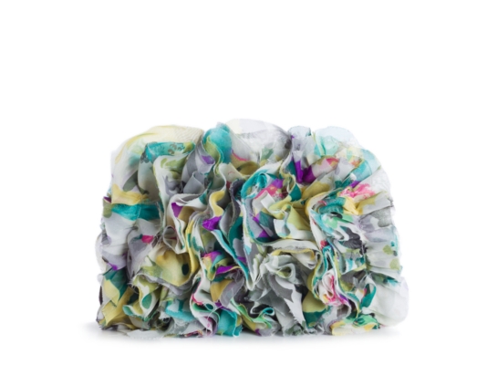 Lulu Towsend Puff Floral Clutch