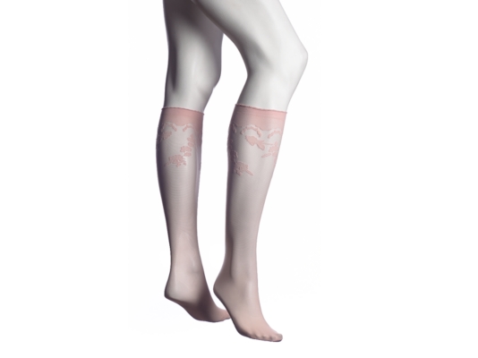 Jessica Simpson Sheer Floral Knee Sock