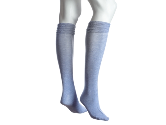 Anne AK Klein Ruffle Cuff Knee Sock