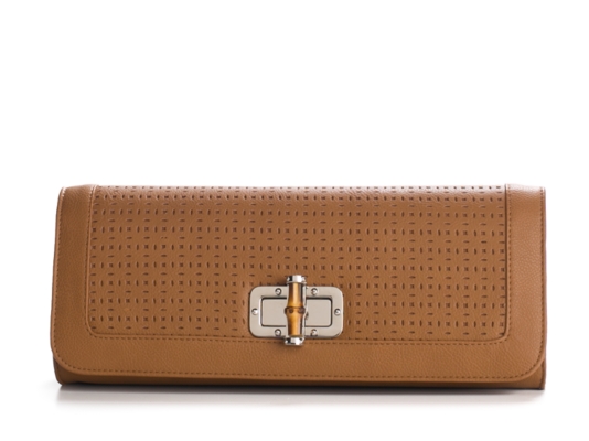 Poppie Jones Bamboo Turnlock Clutch