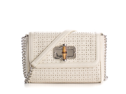 Poppie Jones Bamboo Turnlock Cross Body Bag