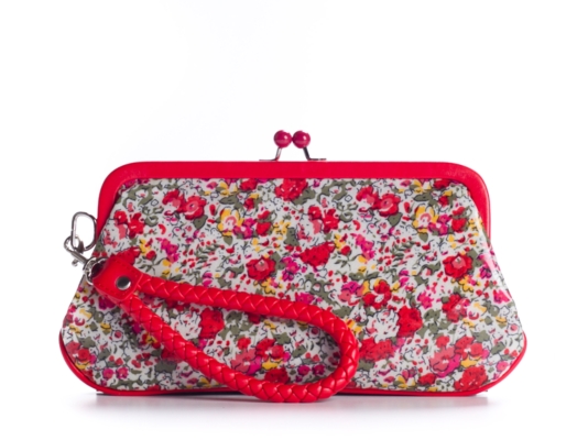 Poppie Jones Floral Kisslock Wristlet
