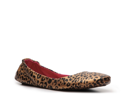 City Slips Leopard Foldable Flat