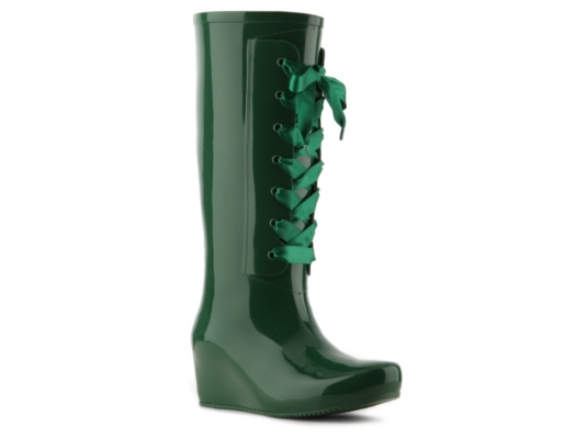 Dirty Laundry Rain Check Wedge Rain Boot