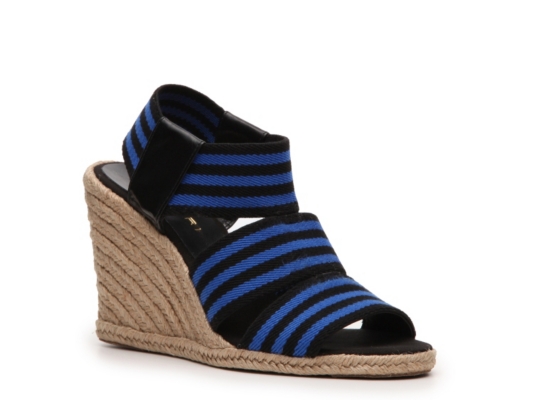 Tahari Wiley Stripe Wedge Sandal