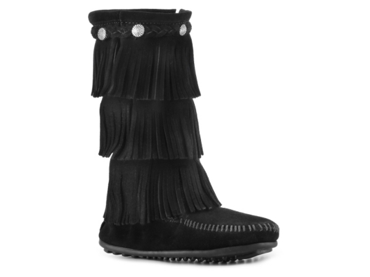 Minnetonka 3 Layer Fringe Girls' Toddler & Youth Boot