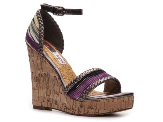 Two Lips Pashmina Wedge Sandal