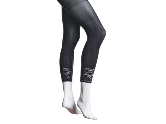 MeMoi Opaque Lace Footless Tight