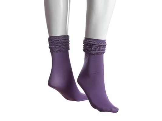 MeMoi Scrunchy Ruffle Ankle Sock