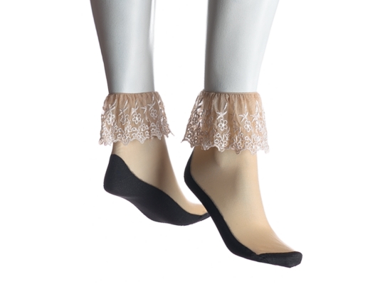 MeMoi Lace Knit Anklet