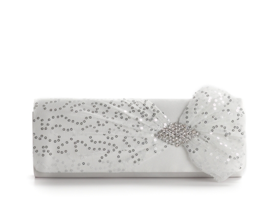 Lulu Townsend Sequined Side Bow Clutch