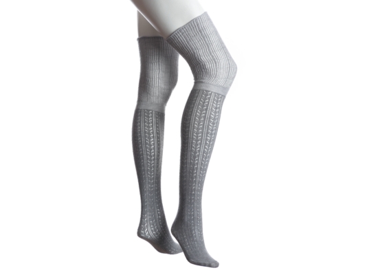 Lemon Summer Sweater Over The Knee Sock