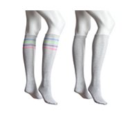 Poppie Jones Rugby Stripe Knee Sock, 2 Pack
