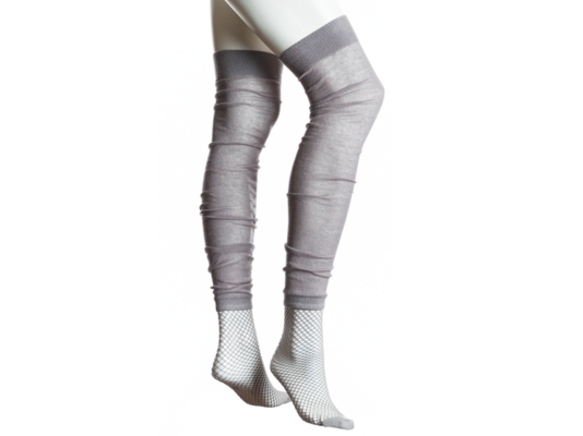 Modern Heritage Net Slouch Footless Over The Knee Sock
