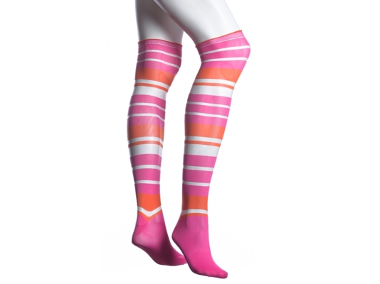 Modern Heritage Bright Stripe Over The Knee Sock