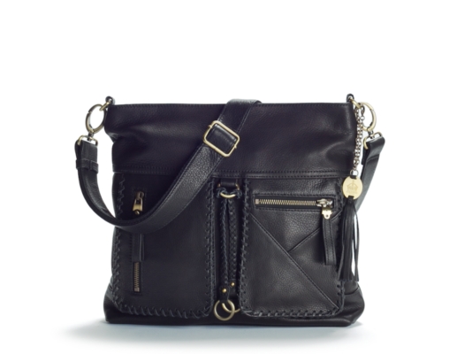 Crown Vintage Whipped Stitch Cross Body Bag