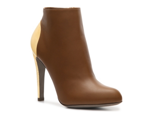 Sergio Rossi Leather Heel Cup Bootie